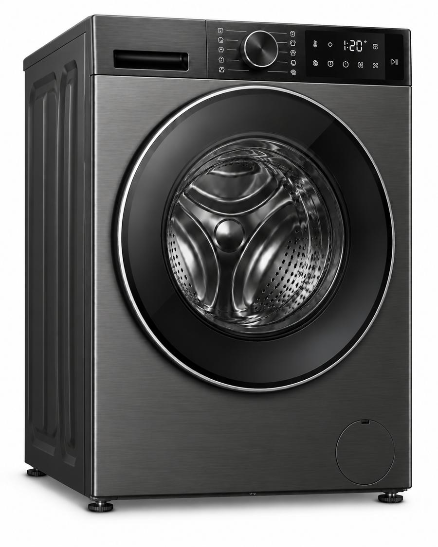 Hisense 3S Series 10.5kg Wash / 6kg Dry Front Load Washer Dryer, 1400 RPM, Inverter Motor, Titanium Grey – WD3S1043BT - Teq Souq