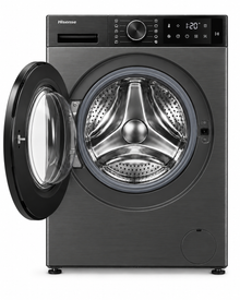 Hisense 3S Series 10.5kg Wash / 6kg Dry Front Load Washer Dryer, 1400 RPM, Inverter Motor, Titanium Grey – WD3S1043BT - Teq Souq