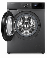 Load image into Gallery viewer, Hisense 5S Series 12kg Wash / 8kg Dry Front Load Washer Dryer, 1400 RPM, Wi-Fi, Auto Dosing, Black – WD5S1245BB - Teq Souq