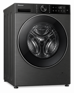 Load image into Gallery viewer, Hisense 5S Series 12kg Wash / 8kg Dry Front Load Washer Dryer, 1400 RPM, Wi-Fi, Auto Dosing, Black – WD5S1245BB - Teq Souq
