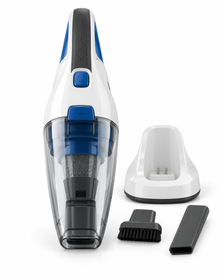 BLACK+DECKER 3.6V Cordless Wet & Dry Handheld Vacuum Cleaner, 385ml, Rechargeable Dustbuster, White/Blue – WDC115WA-B5 - Teq Souq
