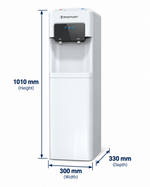 Load image into Gallery viewer, Westpoint Top Load Hot &amp; Cold Water Dispenser, 2 Taps, Built-in Refrigerator, White – WFQN-3017DP - Teq Souq