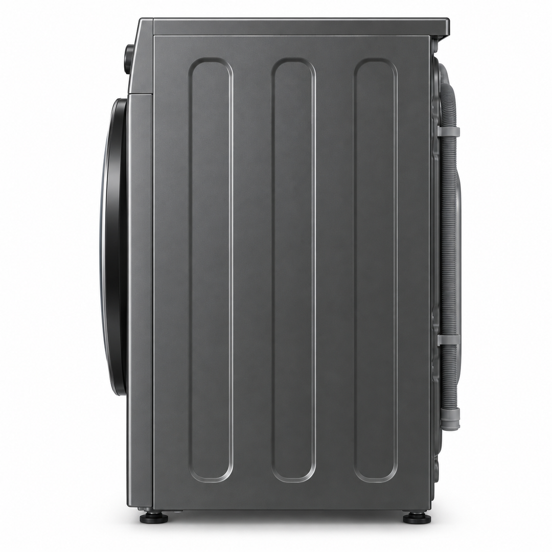 Hisense 7kg Front Load Washing Machine, 1200 RPM, Inverter Motor, Jet Wash, Titanium Grey – WFQP7012JT/P - Teq Souq