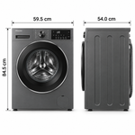 Load image into Gallery viewer, Hisense 7kg Front Load Washing Machine, 1200 RPM, Inverter Motor, Jet Wash, Titanium Grey – WFQP7012JT/P - Teq Souq