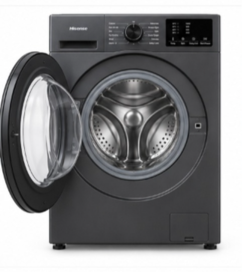 Hisense 6kg Front Load Washing Machine, 1000 RPM, 15 Programs, Titanium Grey – WFVC6010T - Teq Souq