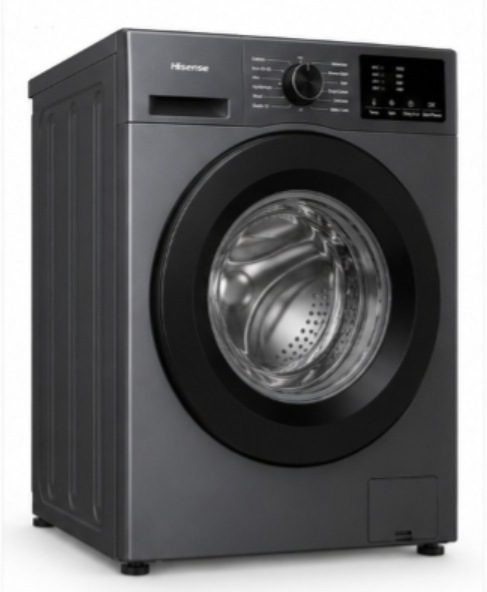Hisense 6kg Front Load Washing Machine, 1000 RPM, 15 Programs, Titanium Grey – WFVC6010T - Teq Souq