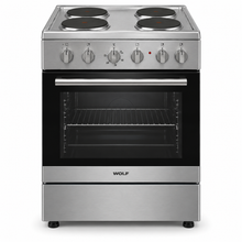 Wolf Power 60x60cm 4 Hot Plate Electric Cooker, 65L Oven with Fan, Stainless Steel – WGC6060HERMF - Teq Souq