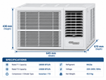 Load image into Gallery viewer, Super General SGA18i 18000 BTU Inverter Window Air Conditioner, T3 Compressor, 6-in-1 Filter, R410A, White