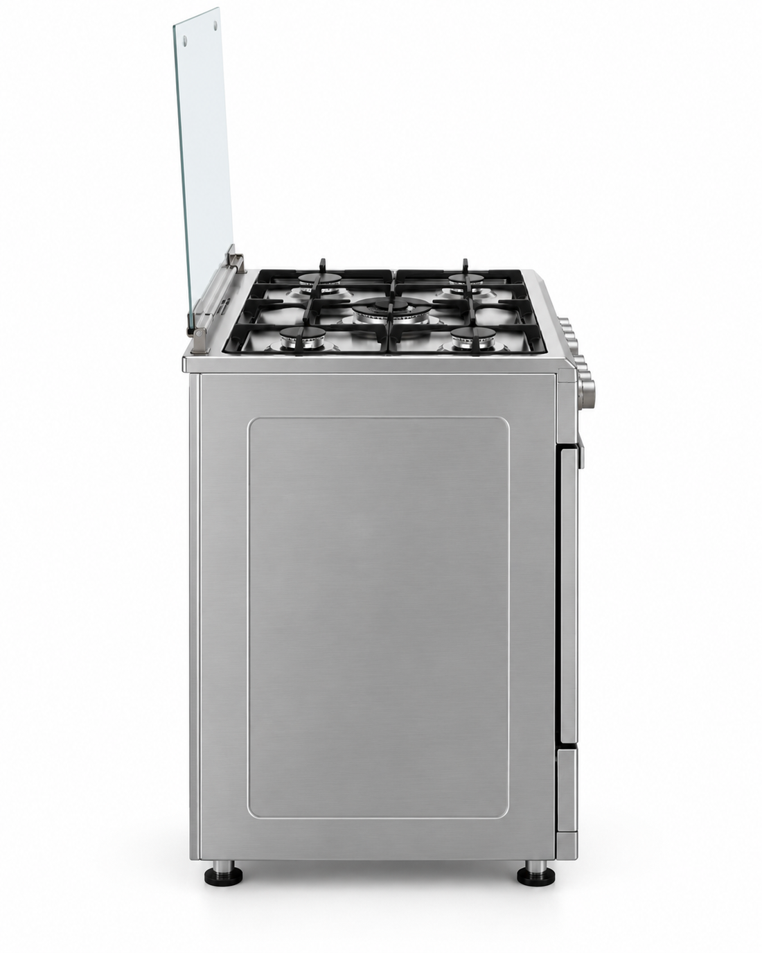 Whirlpool 90x60cm 5 Burner Freestanding Gas Cooker, 97L Gas Oven & Grill, Cast Iron, Inox – WM9GC1KCX/MEA - Teq Souq