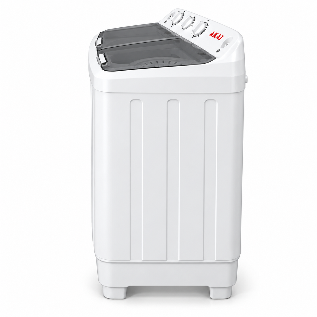 AKAI 10kg Twin Tub Semi-Automatic Washing Machine, Top Load, Spin Dryer, White – WMMA-X010TT - Teq Souq