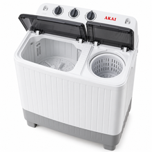 AKAI 5kg Twin Tub Semi-Automatic Washing Machine, Top Load, Spin Dryer, White – WMMA-XTT51W - Teq Souq