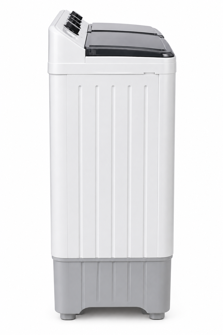 AKAI 5kg Twin Tub Semi-Automatic Washing Machine, Top Load, Spin Dryer, White – WMMA-XTT51W - Teq Souq