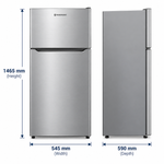 Load image into Gallery viewer, Westpoint 250L Double Door Top Mount Refrigerator, No Frost, Silver – WNN-3023ERI - Teq Souq