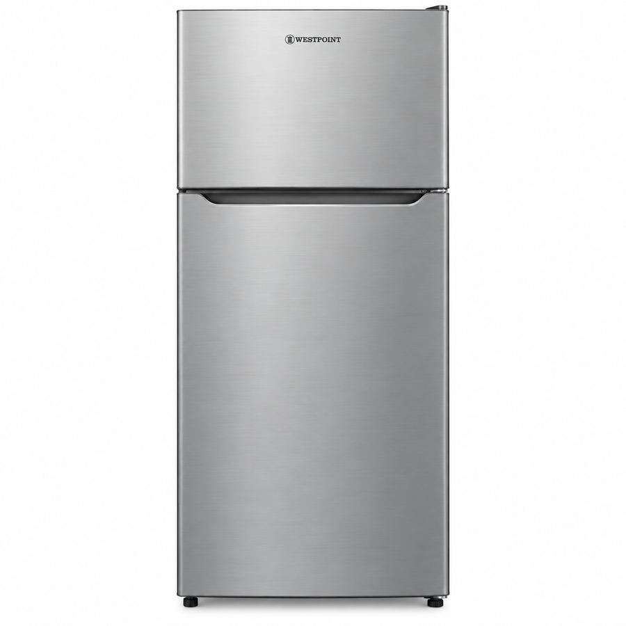Westpoint 250L Double Door Top Mount Refrigerator, No Frost, Silver – WNN-3023ERI - Teq Souq