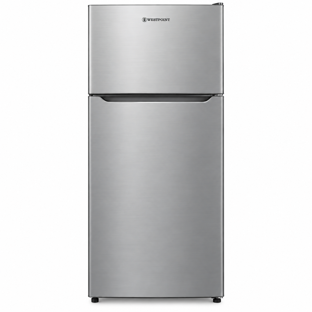 Westpoint 250L Double Door Top Mount Refrigerator, No Frost, Silver – WNN-3023ERI - Teq Souq