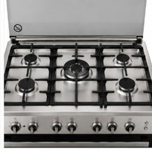 WOLF POWER WGC9060CERMF1 90x60cm Freestanding Electric Cooking Range with Ceramic Hob & Electric Oven, Stainless Steel