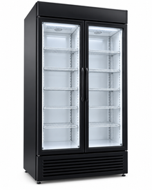Westpoint 1200L 2-Door Upright Showcase Chiller, No Frost Commercial Beverage Cooler, Black – WPSN-12017T2 - Teq Souq