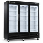 Load image into Gallery viewer, Westpoint 1800L 3-Door Upright Showcase Chiller, Glass Door Commercial Beverage Cooler, Black – WPSN-18017RTN - Teq Souq