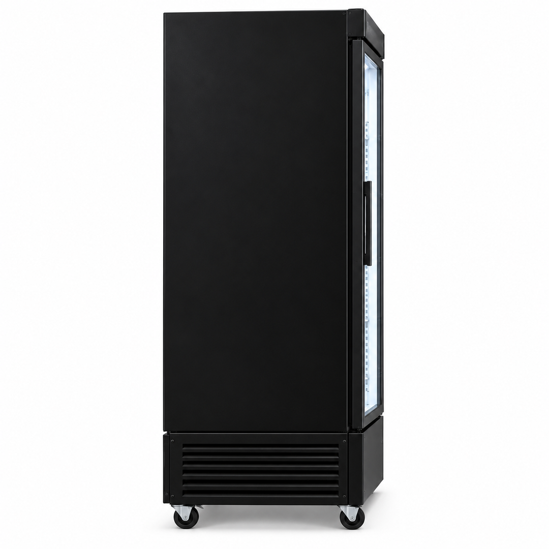 Westpoint 1800L 3-Door Upright Showcase Chiller, Glass Door Commercial Beverage Cooler, Black – WPSN-18017RTN - Teq Souq