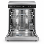 Load image into Gallery viewer, Midea 13 Place Settings Freestanding Dishwasher, Silver – WQP13-5233C-S - Teq Souq