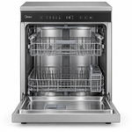 Load image into Gallery viewer, Midea 14 Place Settings Smart Freestanding Dishwasher, 8 Programs, Wi-Fi, Silver – WQP14-W7633CS - Teq Souq