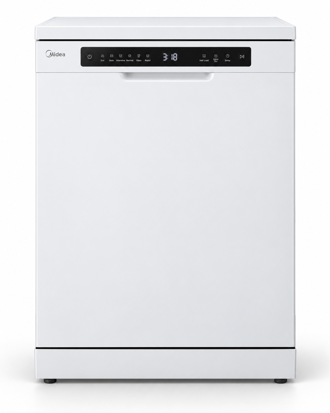 Midea 14 Place Settings Smart Freestanding Dishwasher, 8 Programs, Wi-Fi, White – WQP14-W7633CW - Teq Souq