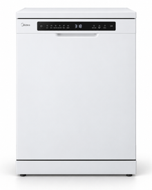 Midea 14 Place Settings Smart Freestanding Dishwasher, 8 Programs, Wi-Fi, White – WQP14-W7633CW - Teq Souq