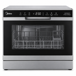 Load image into Gallery viewer, Midea 8 Place Settings Countertop Dishwasher, 7 Programs, Inverter Quattro, Silver – WQP83802FS - Teq Souq