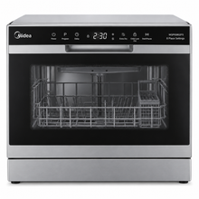Midea 8 Place Settings Countertop Dishwasher, 7 Programs, Inverter Quattro, Silver – WQP83802FS - Teq Souq