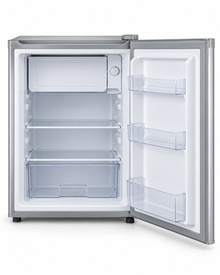 Westpoint 50L Single Door Mini Refrigerator, Manual Defrost, Lock & Key, Silver – WROK-521EI - Teq Souq
