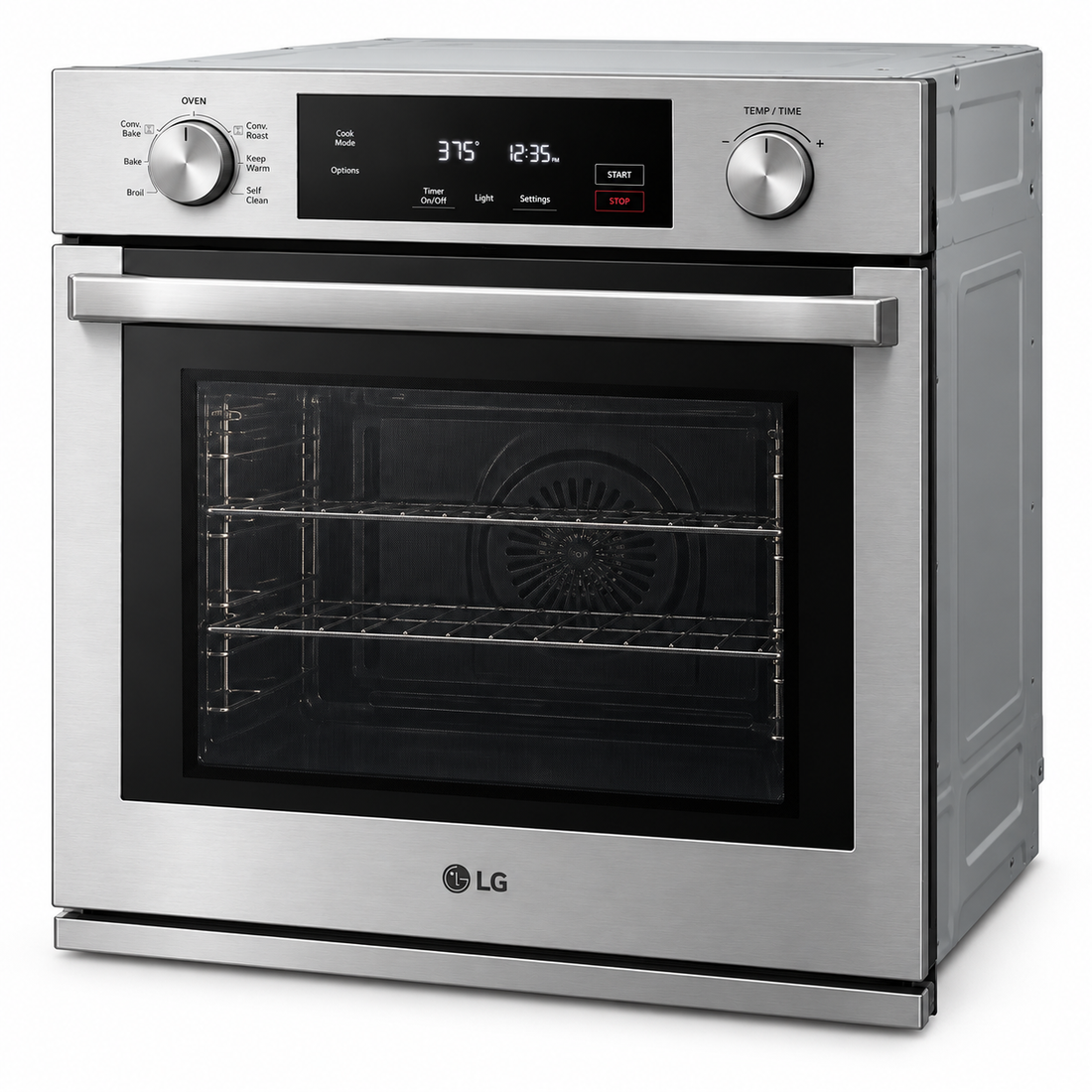 LG 76L InstaView Built-In Electric Oven, 15 Cooking Modes, Air Fry, Air Sous-Vide, Stainless Steel – WSED7613S - Teq Souq