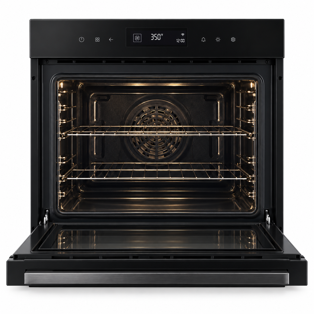 LG 76L InstaView Built-In Electric Oven, Air Fry, Steam Sous-Vide, Wi-Fi, Matte Black – WSED7667M - Teq Souq