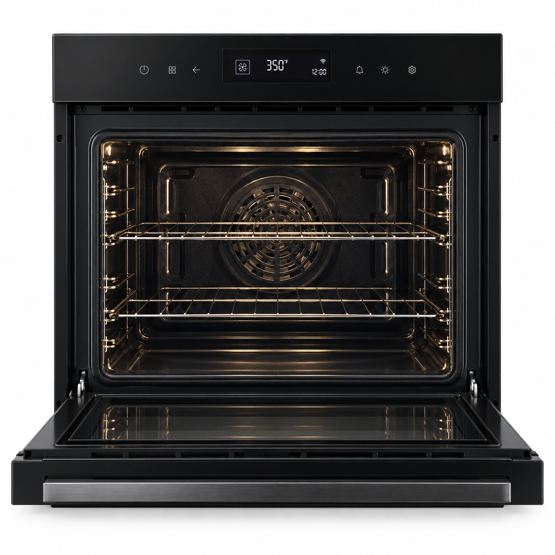 LG 76L InstaView Built-In Electric Oven, Air Fry, Steam Sous-Vide, Wi-Fi, Matte Black – WSED7667M - Teq Souq