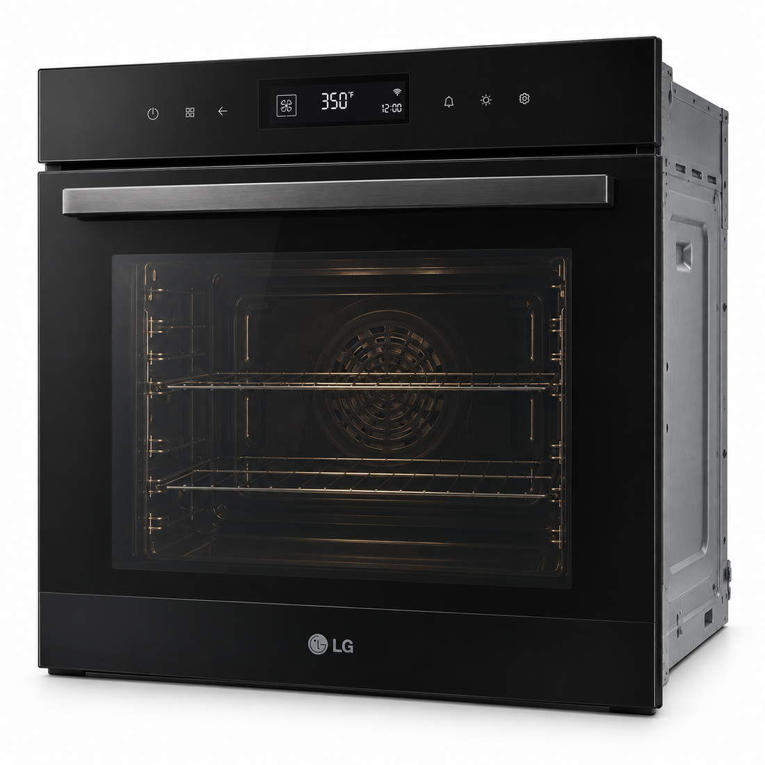 LG 76L InstaView Built-In Electric Oven, Air Fry, Steam Sous-Vide, Wi-Fi, Matte Black – WSED7667M - Teq Souq