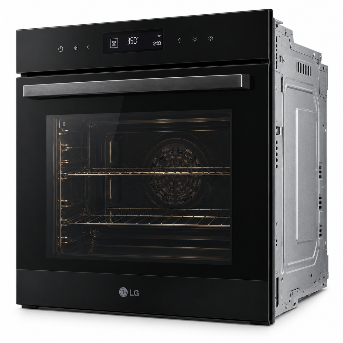 LG 76L InstaView Built-In Electric Oven, Air Fry, Steam Sous-Vide, Wi-Fi, Matte Black – WSED7667M - Teq Souq