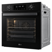 LG 72L Built-In Electric Oven, Convection Fan, Telescopic Rails, LED Display, Black Glass – WSEZ7213B1 - Teq Souq