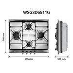 Load image into Gallery viewer, LG 72L Built-In Gas Oven, Gas Grill, Rotisserie, Mechanical Controls, Black Glass – WSG3D6511G - Teq Souq