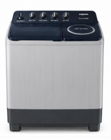 Samsung 15kg Semi-Automatic Twin Tub Washing Machine, Air Turbo Spin Dryer, Light Grey – WT15K5200MB - Teq Souq