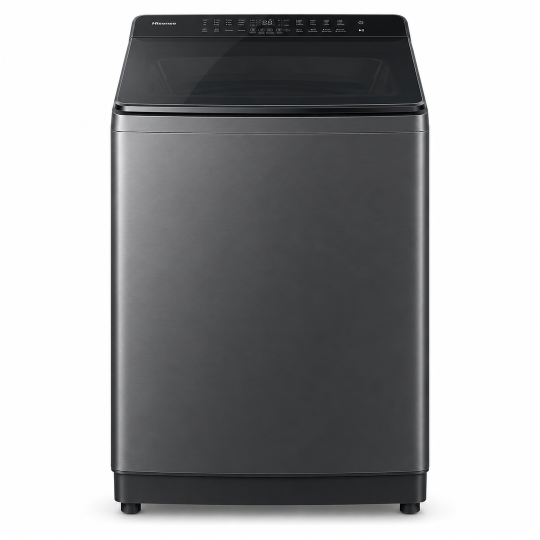 Hisense 11kg Fully Automatic Top Load Washing Machine, Aqua Save, Quick Wash, Titanium Grey – WT3K1123UT - Teq Souq