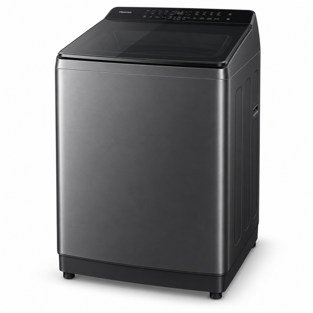 Hisense 11kg Fully Automatic Top Load Washing Machine, Aqua Save, Quick Wash, Titanium Grey – WT3K1123UT - Teq Souq