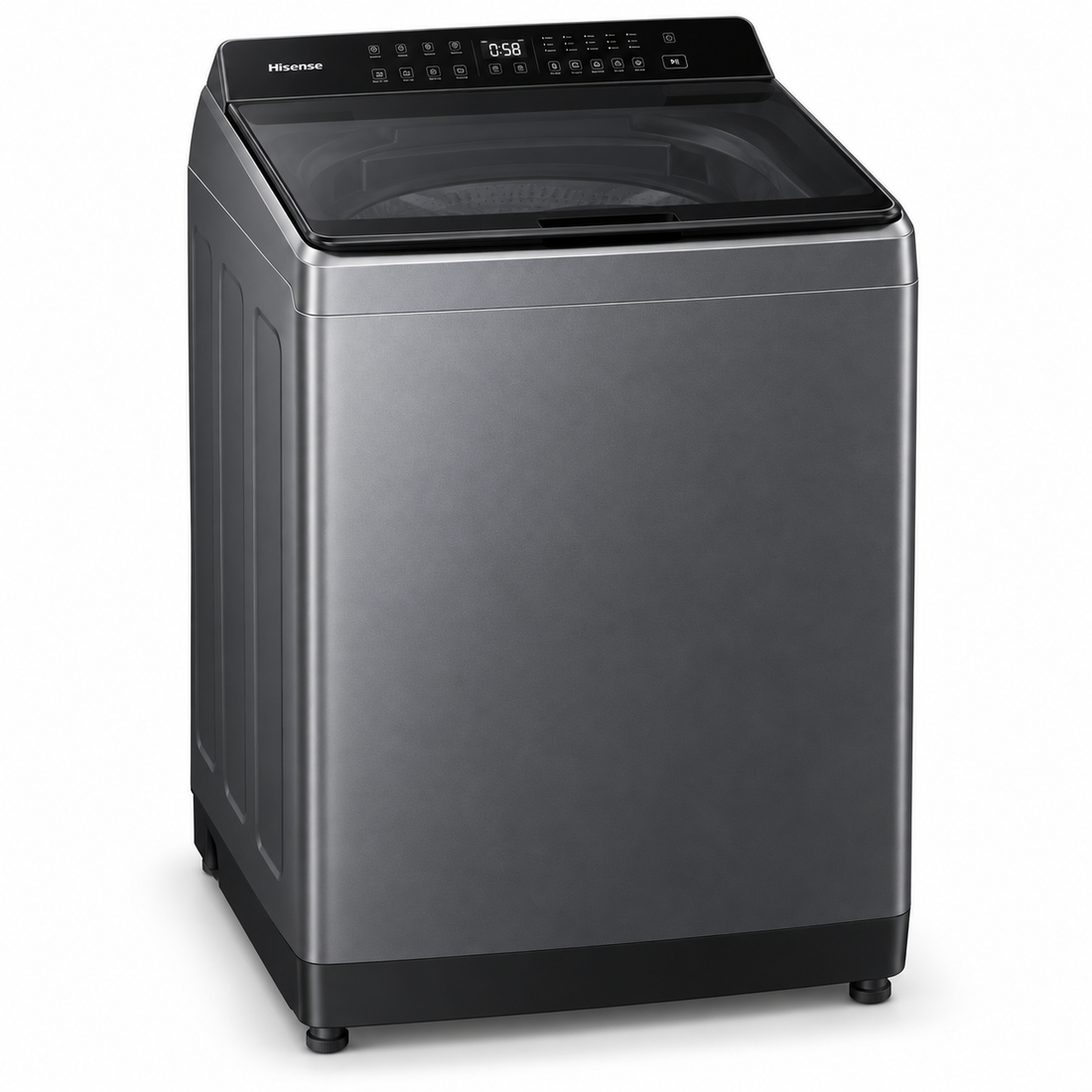 Hisense 9kg Fully Automatic Top Load Washing Machine, Aqua Save, Quick Wash, Titanium Grey – WT3K9022UT - Teq Souq