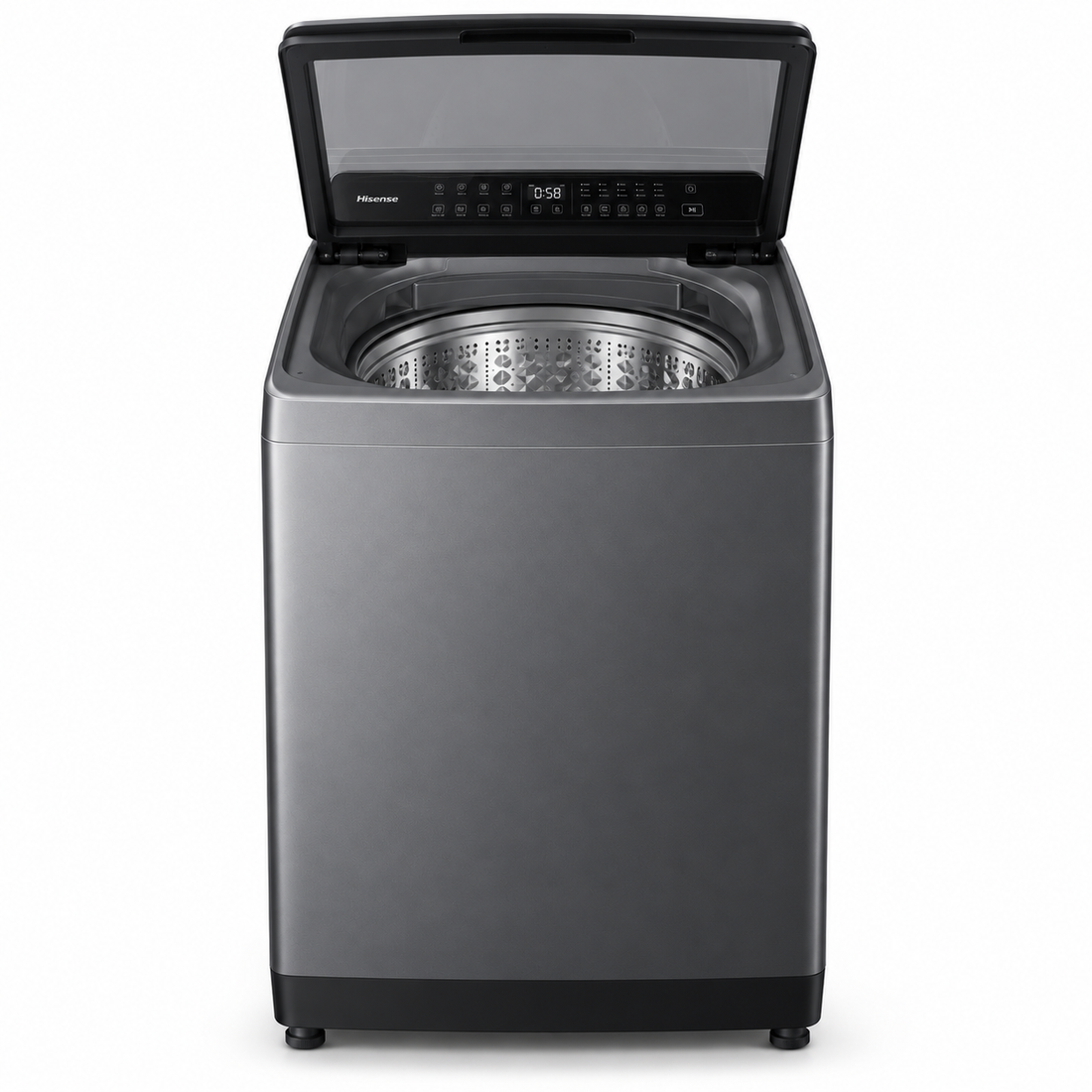Hisense 9kg Fully Automatic Top Load Washing Machine, Aqua Save, Quick Wash, Titanium Grey – WT3K9022UT - Teq Souq