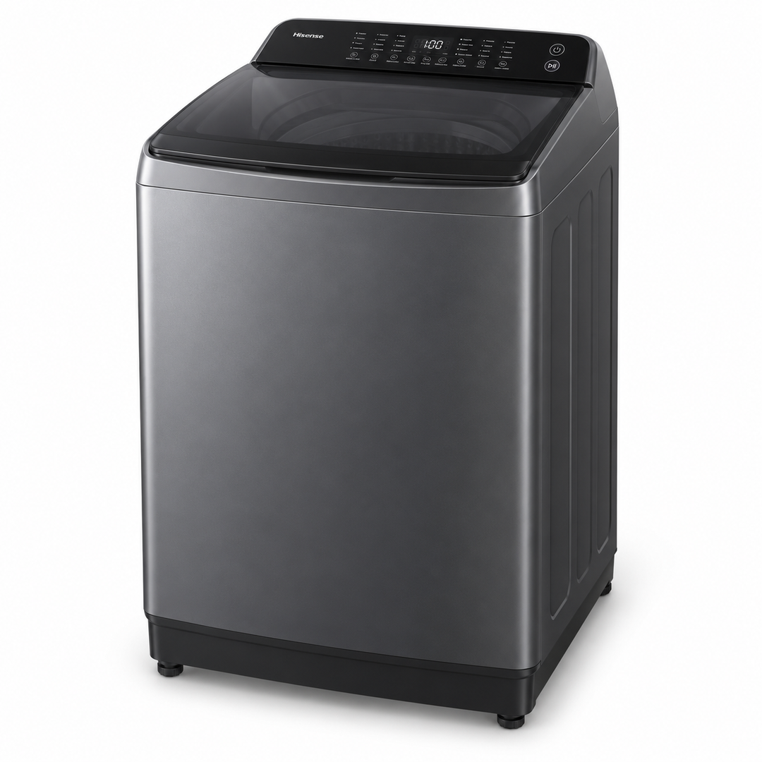 Hisense 20kg Fully Automatic Top Load Washing Machine, Titanium Grey – WT3T2023UT / WT3I2023UT - Teq Souq