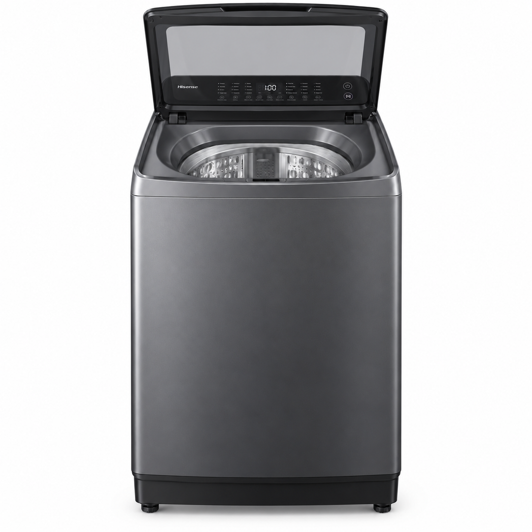 Hisense 20kg Fully Automatic Top Load Washing Machine, Titanium Grey – WT3T2023UT / WT3I2023UT - Teq Souq