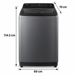 Load image into Gallery viewer, Hisense 20kg Fully Automatic Top Load Washing Machine, Titanium Grey – WT3T2023UT / WT3I2023UT - Teq Souq