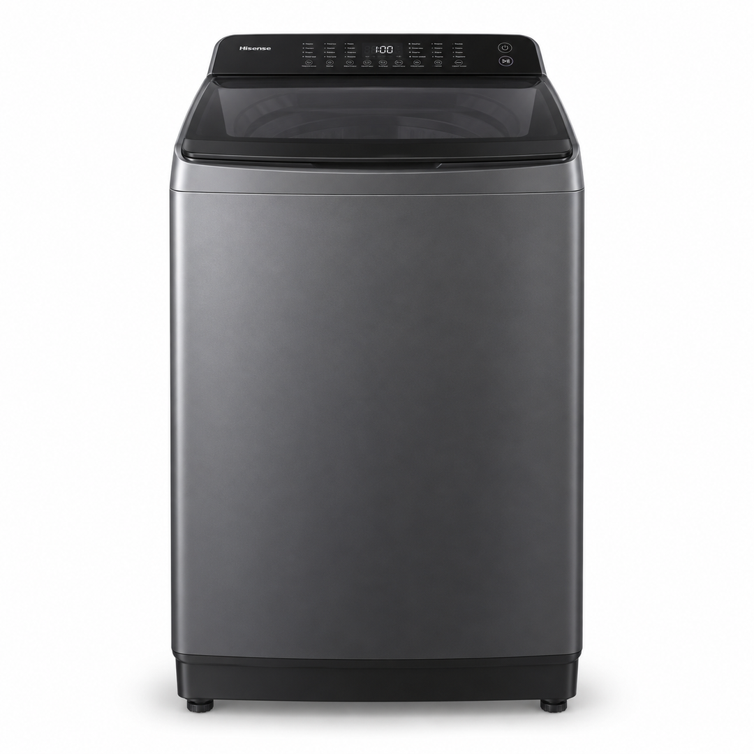Hisense 20kg Fully Automatic Top Load Washing Machine, Titanium Grey – WT3T2023UT / WT3I2023UT - Teq Souq