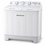 Load image into Gallery viewer, Westpoint 12kg Semi-Automatic Twin Tub Washing Machine, Top Load, Spin Dryer, White – WTX-1217 - Teq Souq