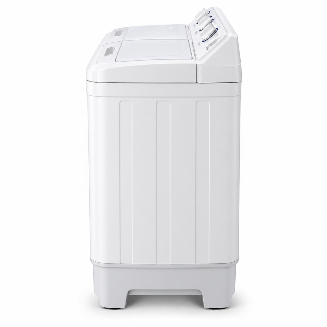 Westpoint 12kg Semi-Automatic Twin Tub Washing Machine, Top Load, Spin Dryer, White – WTX-1217 - Teq Souq
