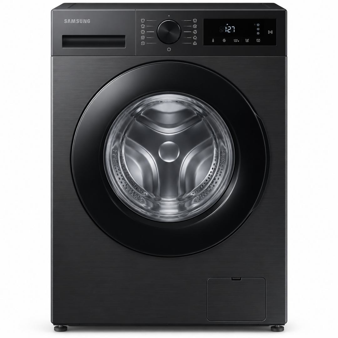 Samsung WW90CGC04DAB 9kg Front Load Washing Machine – 1400 RPM, Ecobubble, Hygiene Steam, SmartThings, Digital Inverter, Black - Teq Souq