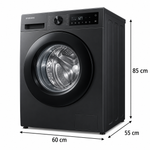 Load image into Gallery viewer, Samsung WW90CGC04DAB 9kg Front Load Washing Machine – 1400 RPM, Ecobubble, Hygiene Steam, SmartThings, Digital Inverter, Black - Teq Souq